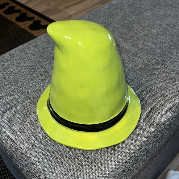 Rae dunn Halloween decor, green witch hat - Picture 2 of 3